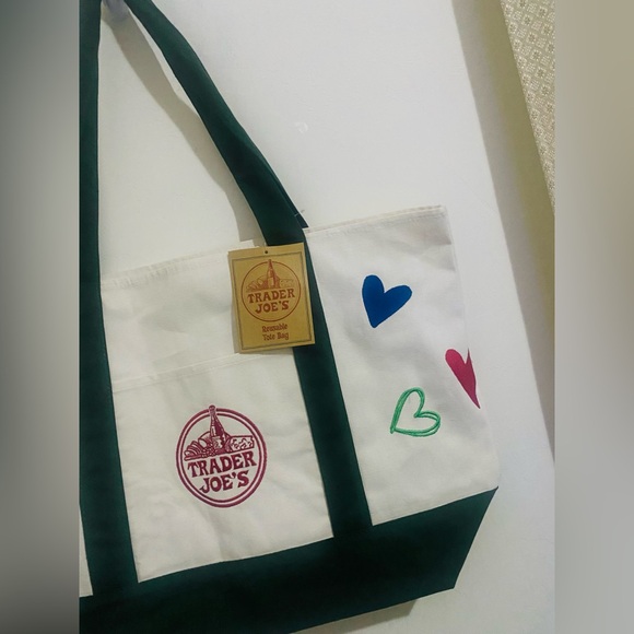 Embroidery Trader Joe’s canvas tote - Picture 5 of 12